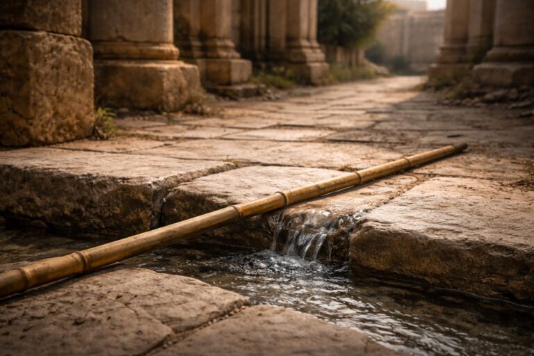 Ezekiel Overview Commentary - Featured Image - Measuring reed by temple threshold