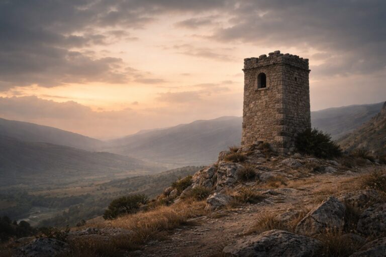 Habakkuk Overview Commentary - Featured Image - Ancient watchtower at dawn's light
