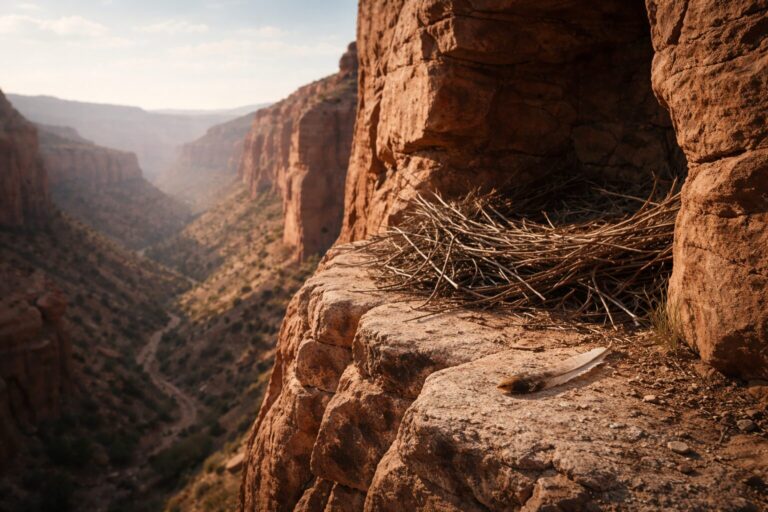 Obadiah Overview Commentary - Featured Image - Eagle nest in canyon light