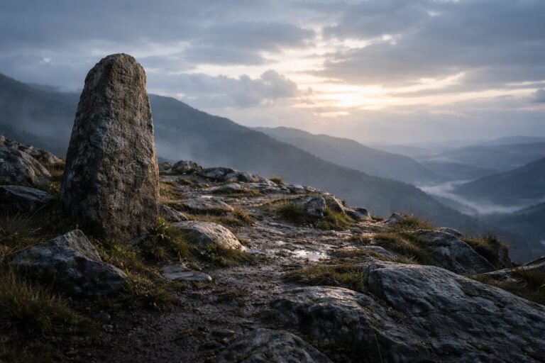 2 Peter Overview Commentary - Featured Image - Dawn light on a weathered stone