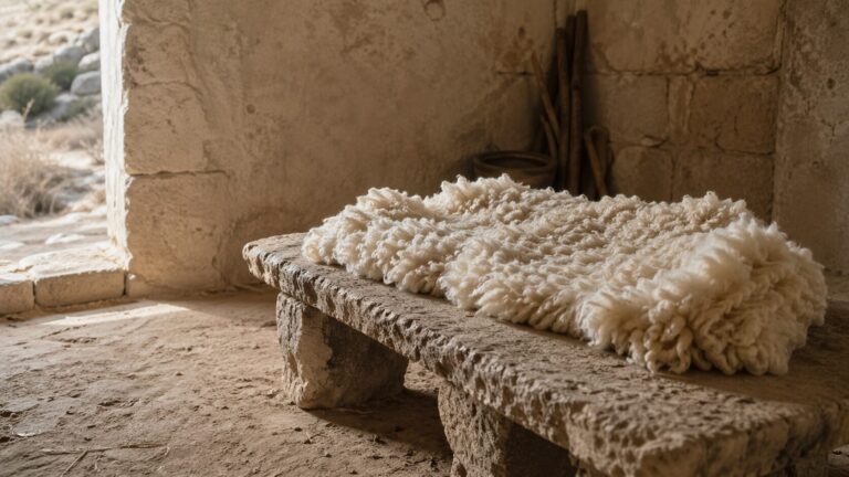 Deuteronomy 18 Commentary - Featured Image - Rustic stone room with wool bench