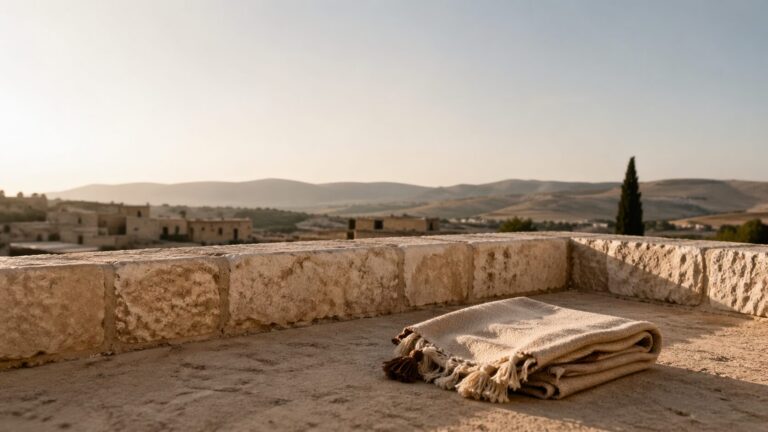 Deuteronomy 22 Commentary - Featured Image - Sunlit rooftop with rustic tranquility