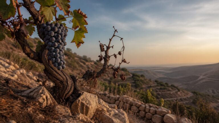 Deuteronomy 28 Commentary - Featured Image - Golden hour in the vineyard's embrace