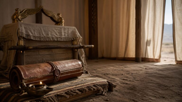 Deuteronomy 31 Commentary - Featured Image - Ancient shrine with antique treasures