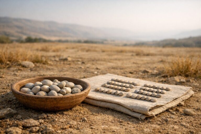 Numbers 26 Commentary - Featured Image - Simple stones on rustic cloth