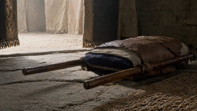 Numbers 4 Commentary - Featured Image - Rustic interior with bundled stretcher