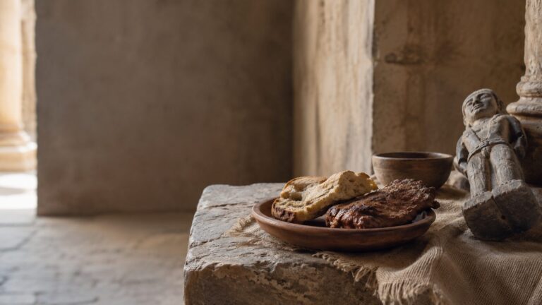 1 Corinthians 8 Commentary - Featured Image - Rustic still life with ancient idol