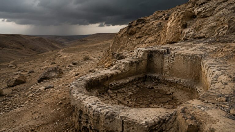 2 Peter 2 Commentary - Featured Image - Desolate canyon under stormy sky