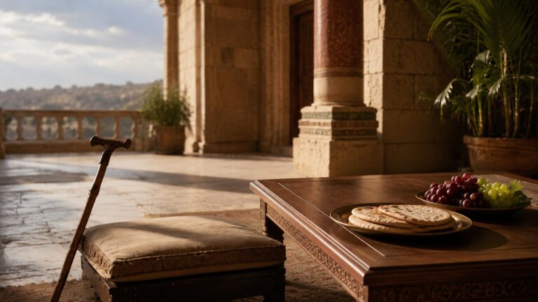 2 Samuel 9 Commentary - Featured Image - Quiet terrace with Mediterranean charm