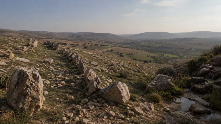 Joshua 15 Commentary - Featured Image - Rocky plateau with distant hills