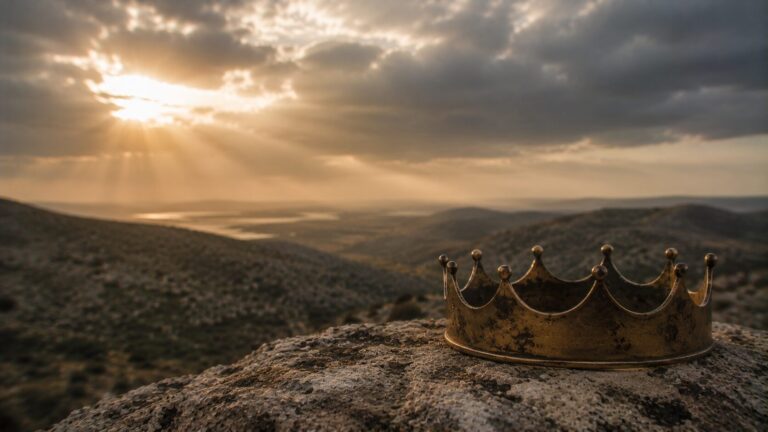Ecclesiastes 7 Commentary - Featured Image - Crown resting on a weathered stone ledge