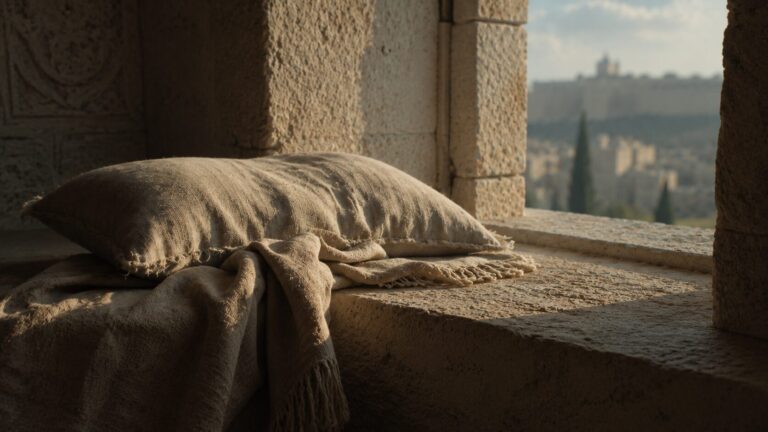 Isaiah 38 Commentary - Featured Image - Sunlit stone windowsill with soft textures