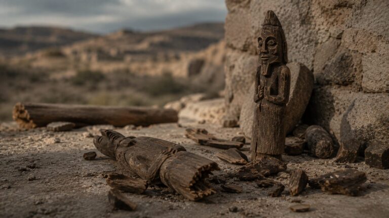 Jeremiah 10 Commentary - Featured Image - Unearthed remnants in a forgotten courtyard