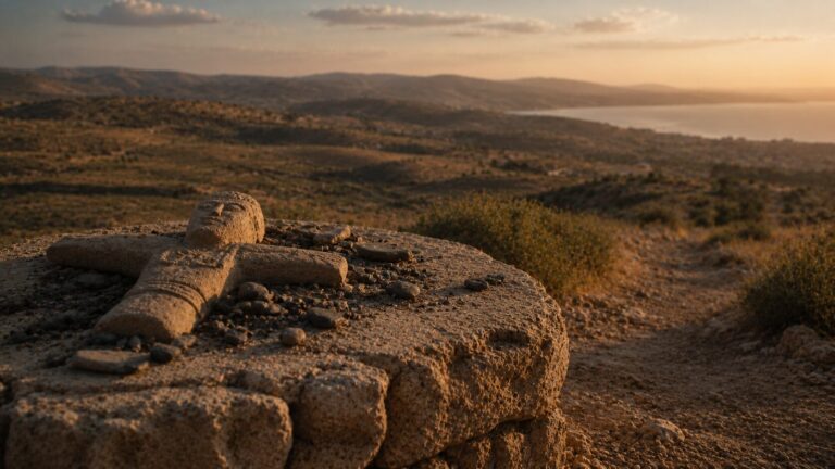 Jeremiah 2 Commentary - Featured Image - Sunset over stone idol and landscape