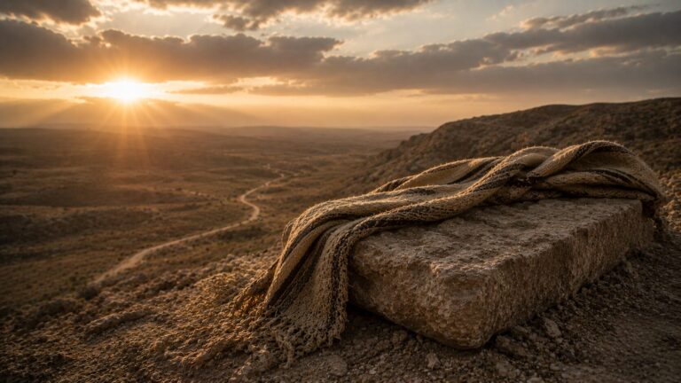 Jeremiah 30 Commentary - Featured Image - Sunset over a rugged valley landscape
