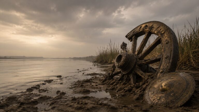 Jeremiah 46 Commentary - Featured Image - Abandoned relics by the riverbank