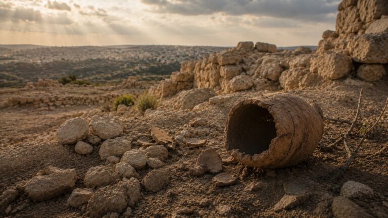 Jeremiah 5 Commentary - Featured Image - Ancient ruins under a hazy sky