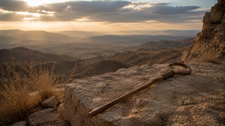 Job 11 Commentary - Featured Image - Golden hour on rugged terrain