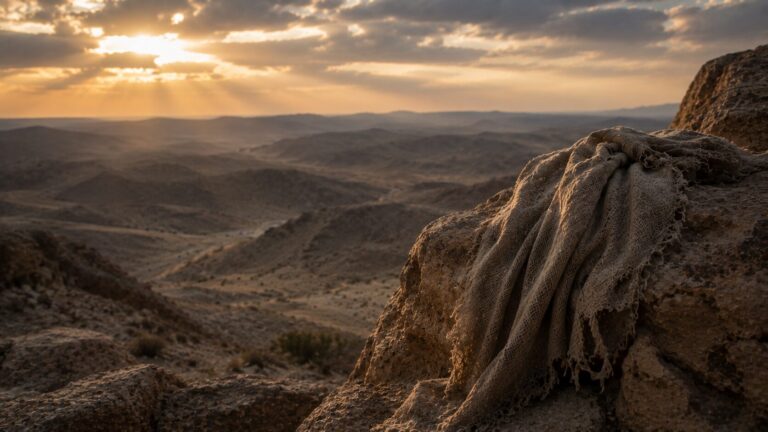 Job 13 Commentary - Featured Image - Desert landscape at golden hour