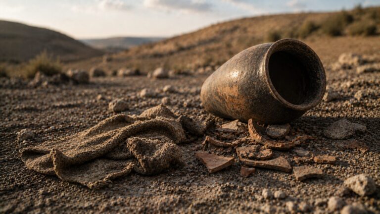Job 2 Commentary - Featured Image - Abandoned pottery in a desolate landscape