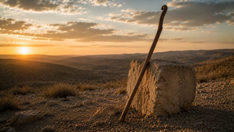 Job 32 Commentary - Featured Image - Desert solitude at golden hour