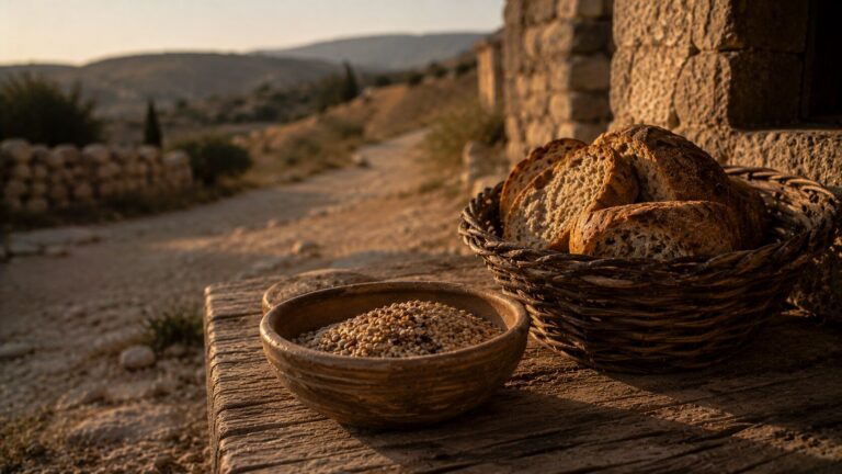 Proverbs 23 Commentary - Featured Image - Rustic countryside still life scene