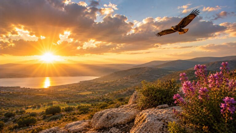Psalm 103 Commentary - Featured Image - Golden hour over rolling hills