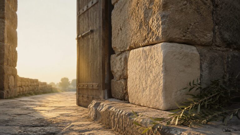 Psalm 118 Commentary - Featured Image - Golden hour at the old gate