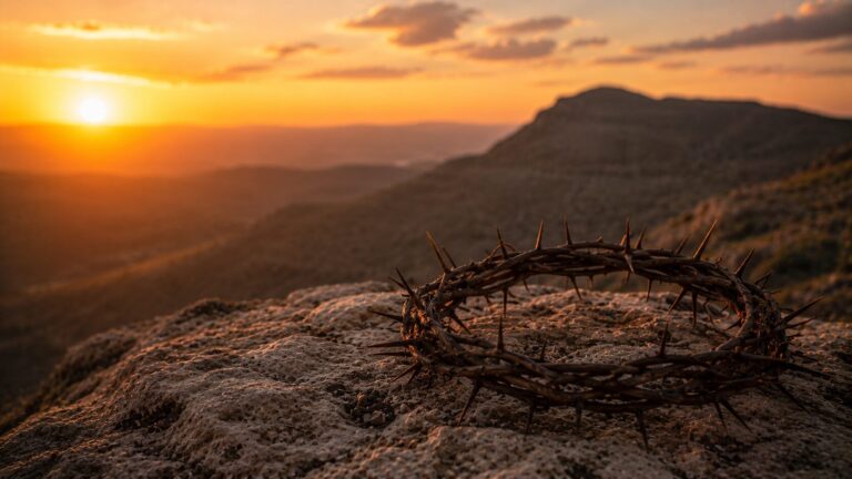 Psalm 143 Commentary - Featured Image - Golden hour glow on rocky terrain