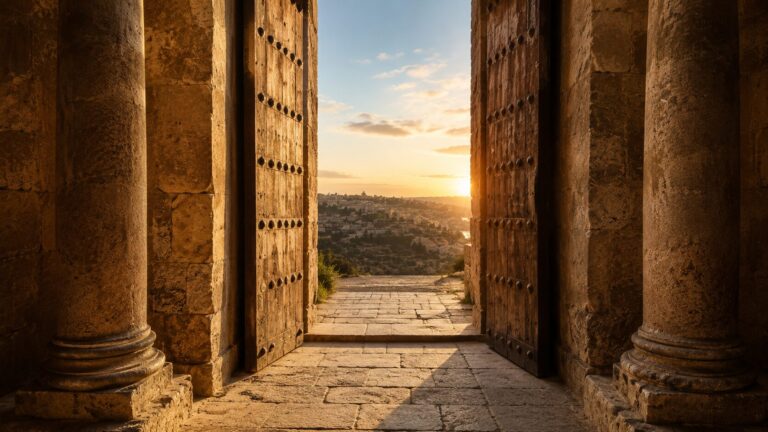 Psalm 24 Commentary - Featured Image - Ancient gateway to a distant city