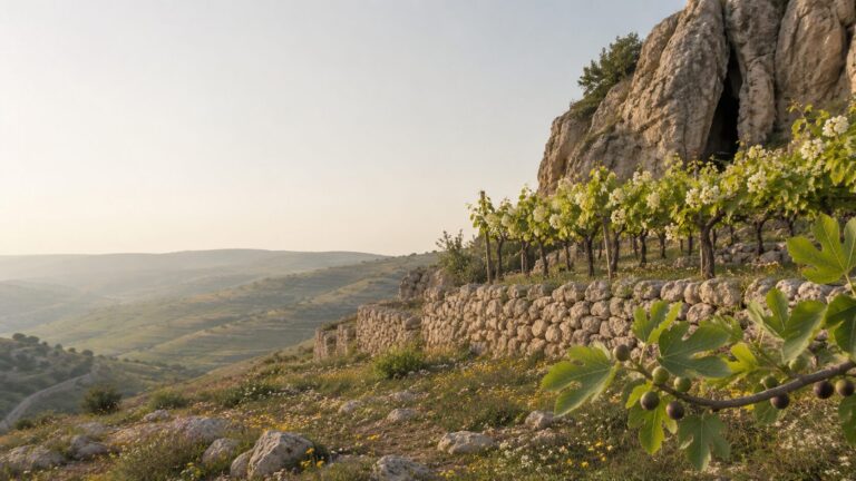 Song of Solomon 2 Commentary - Featured Image - Tranquil countryside with terraces and vines