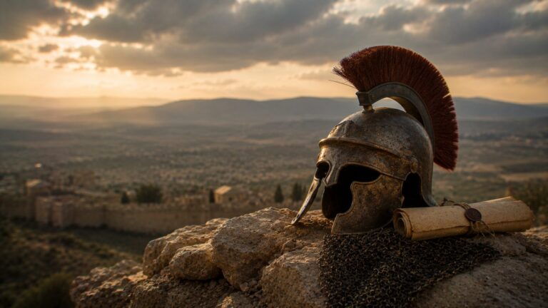 Daniel 11 Commentary - Featured Image - Ancient relics on a rocky overlook