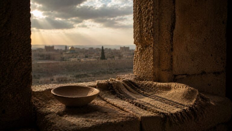 Daniel 9 Commentary - Featured Image - Warm light over ancient stone city