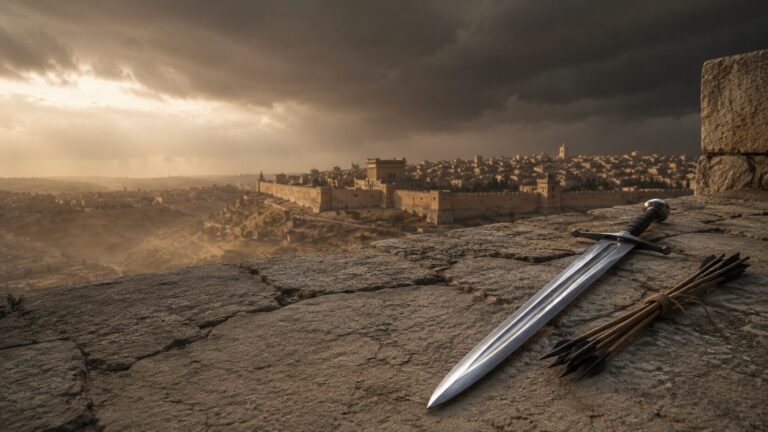 Ezekiel 21 Commentary - Featured Image - Fortress before the storm