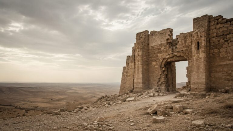 Ezekiel 25 Commentary - Featured Image - Ruins in a barren landscape