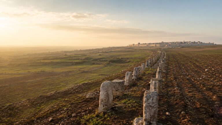 Ezekiel 48 Commentary - Featured Image - Serene countryside at golden hour