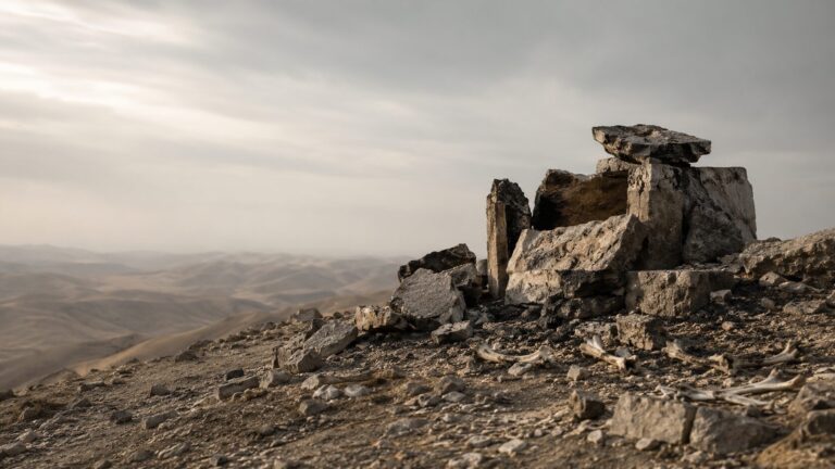 Ezekiel 6 Commentary - Featured Image - Ruins beneath a desolate sky