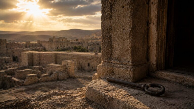 Ezekiel 9 Commentary - Featured Image - Ancient ruins at golden hour