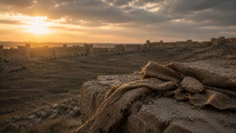 Lamentations 3 Commentary - Featured Image - Golden hour over ancient ruins
