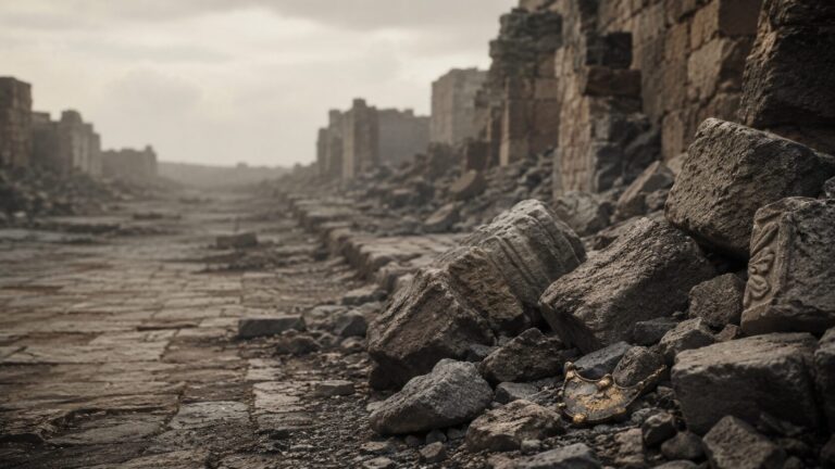 Lamentations 4 Commentary - Featured Image - Ruins of an ancient city