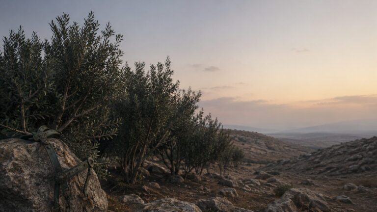 Zechariah 1 Commentary - Featured Image - Quiet morning in the rocky valley