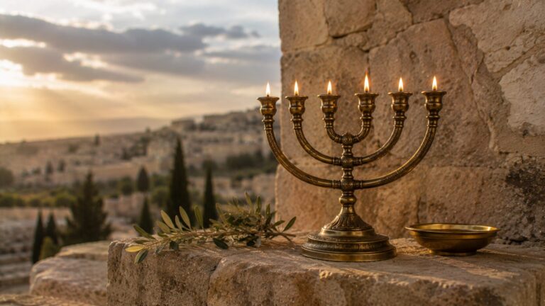 Zechariah 4 Commentary - Featured Image - Sacred still life in golden light